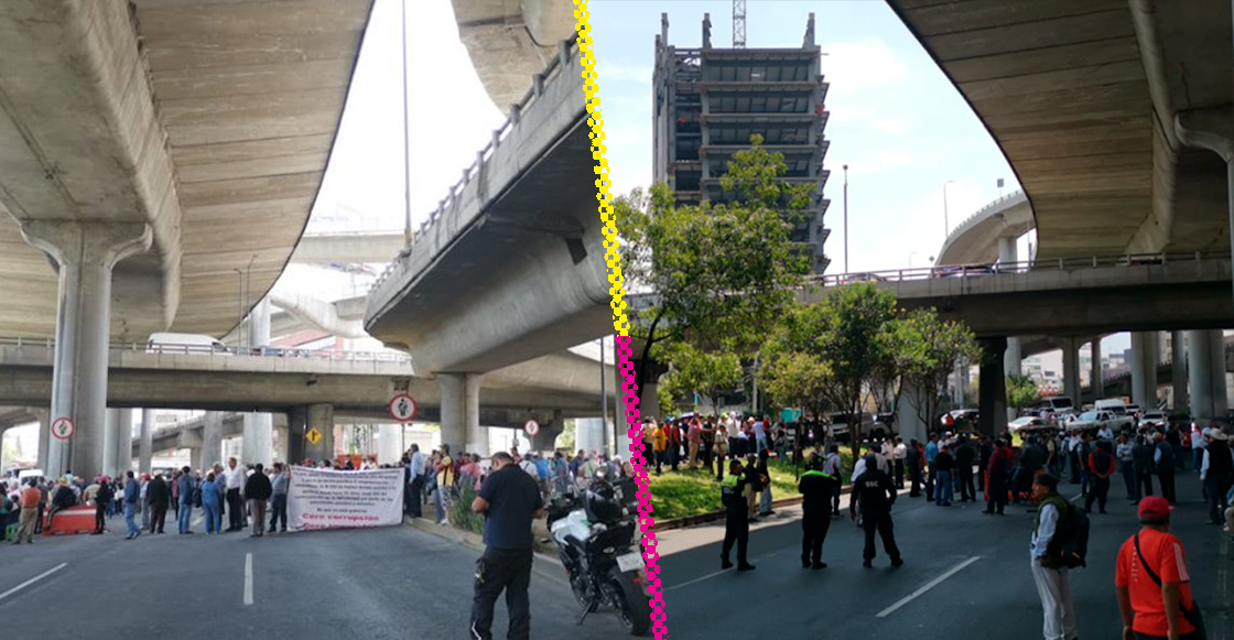 Bloqueo en Periférico Sur.