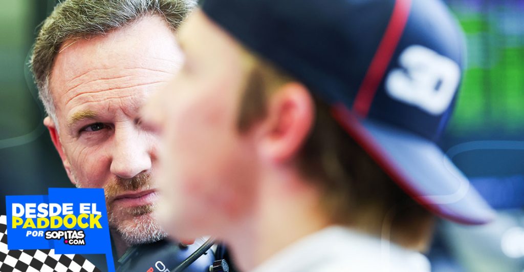 Christian Horner y Liam Lawson