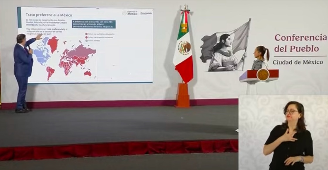 Trato preferencial a México / captura de pantalla