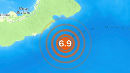 Sismo de 6.9 grados azota Papúa Nueva Guinea