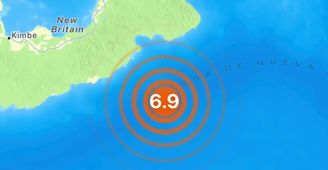 Sismo de 6.9 grados azota Papúa Nueva Guinea