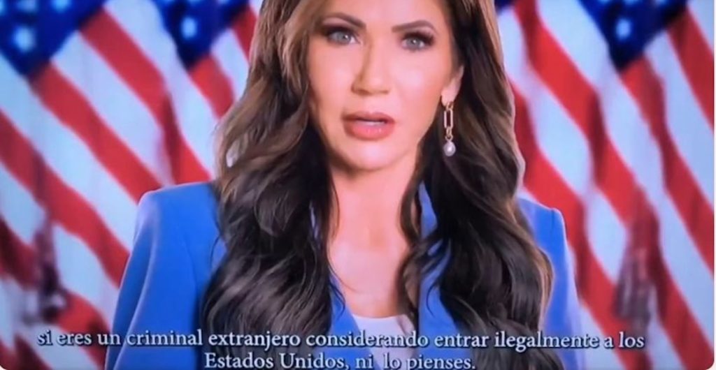 spot antimigrante trump