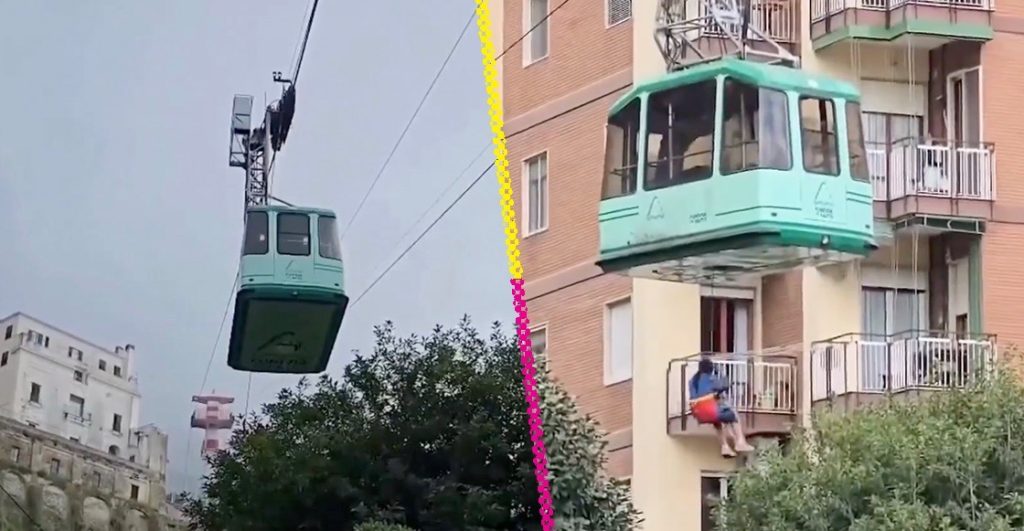 Teleférico se desploma en Italia: Hay cuatro muertos y una persona en estado grave