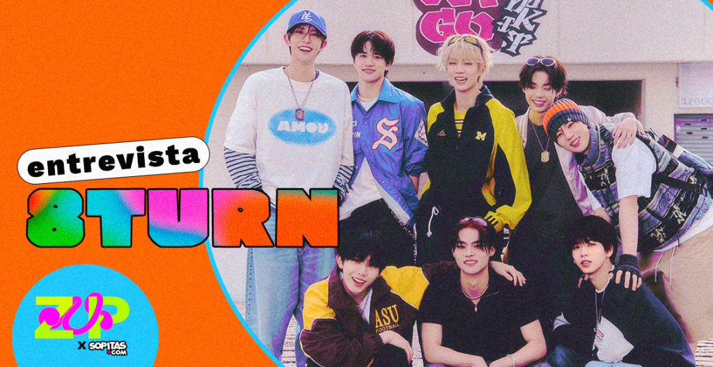 Foto de los miembros de 8TURN y texto de Entrevista con 8TURN