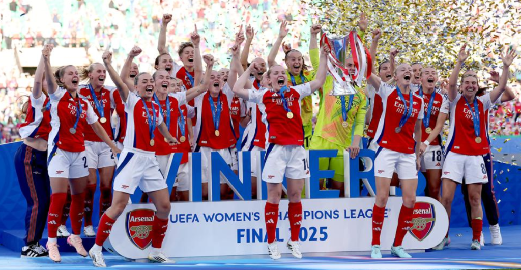 Arsenal Femenil rompe la sequía y gana la Champions League después de 18 años