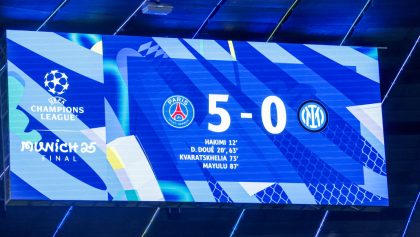 PSG vs Inter, la mayor goleada en todas las finales de la Champions League