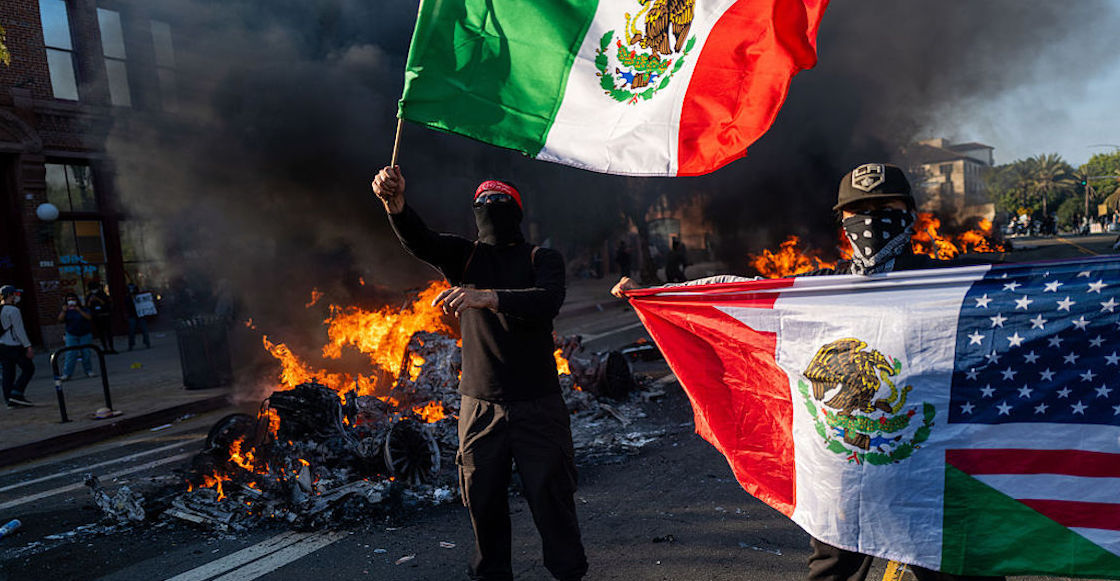 La foto que se convirtió en símbolo de lucha de migrantes contra las redadas en California