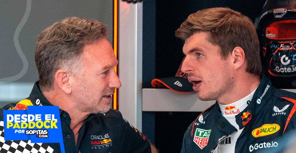 Max Verstappen y Christian Horner