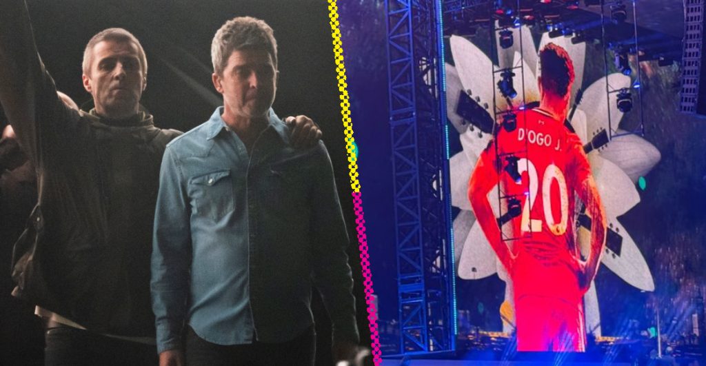 El emotivo homenaje a Diogo Jota en el concierto de Oasis