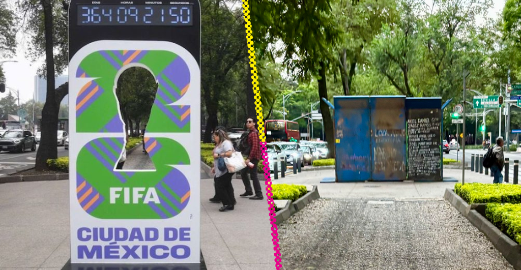 Sin foto del recuerdo: Colocan vallas de protección al reloj de la cuenta regresiva del Mundial 2026